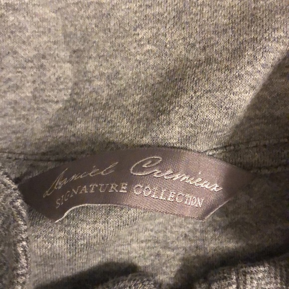 Daniel Cremieux  1/4 zip Signature Collection gray herringbone XXL 100% cotton - Picture 2 of 8